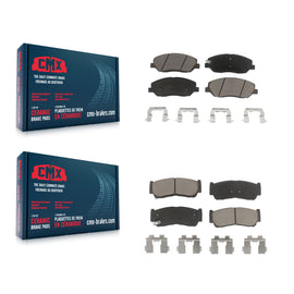 Front Rear Ceramic Brake Pads Kit For 2007-2009 Hyundai Santa Fe
