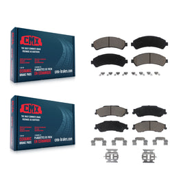 Front Rear Ceramic Brake Pad Kit For Chevrolet S10 Blazer GMC Sonoma Jimmy Isuzu