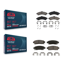 Front Rear Ceramic Brake Pads Kit For Chevrolet Trailblazer GMC Envoy EXT XL XUV