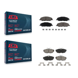 Front Rear Ceramic Brake Pads Kit For Ford Mustang