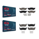 Front Rear Ceramic Brake Pads Kit For Ford F-150 Expedition F-250 HD Lincoln