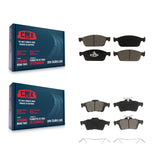 Front Rear Ceramic Brake Pads Kit For Ford Escape Transit Connect