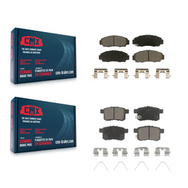 Front Rear Ceramic Brake Pads Kit For Honda Accord Acura TSX