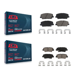 Front Rear Ceramic Brake Pads Kit For Kia Optima Hyundai Veloster Forte Koup