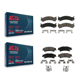 Front Rear Ceramic Brake Pads Kit For Cadillac DeVille DTS Chevrolet Silverado