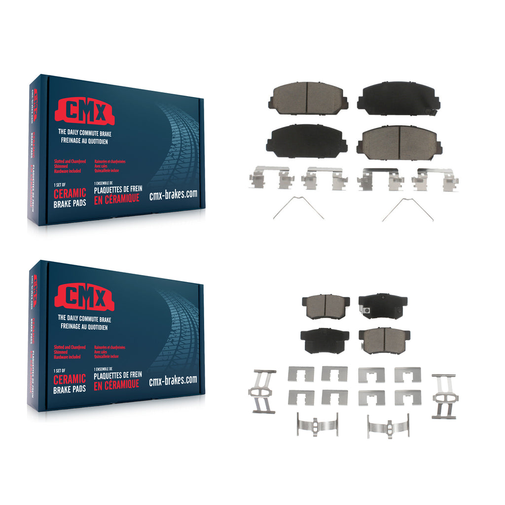 Front Rear Ceramic Brake Pads Kit For 2016-2022 Acura ILX