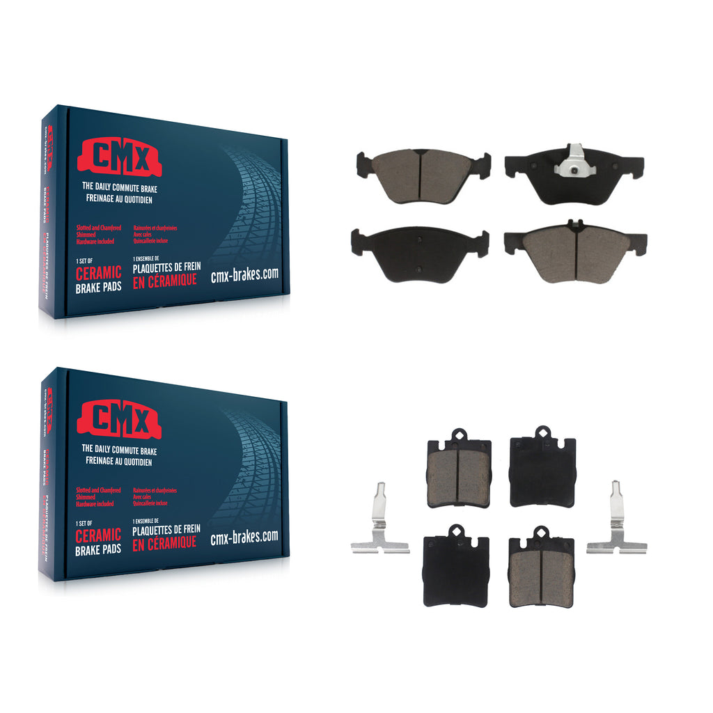 Front Rear Ceramic Brake Pads Kit For Mercedes-Benz E320 CLK320 E430 CLK430