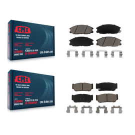 Front Rear Ceramic Brake Pads Kit For 2003-2009 Kia Sorento