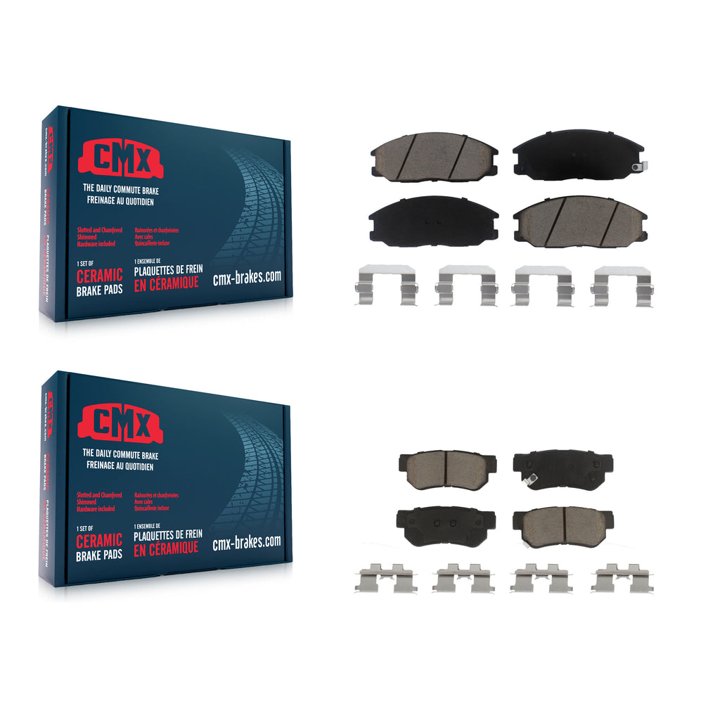 Front Rear Ceramic Brake Pads Kit For Hyundai Santa Fe XG350 Kia Amanti XG300