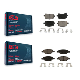 Front Rear Ceramic Brake Pads Kit For Chevrolet Cobalt Malibu Saturn Ion HHR G6