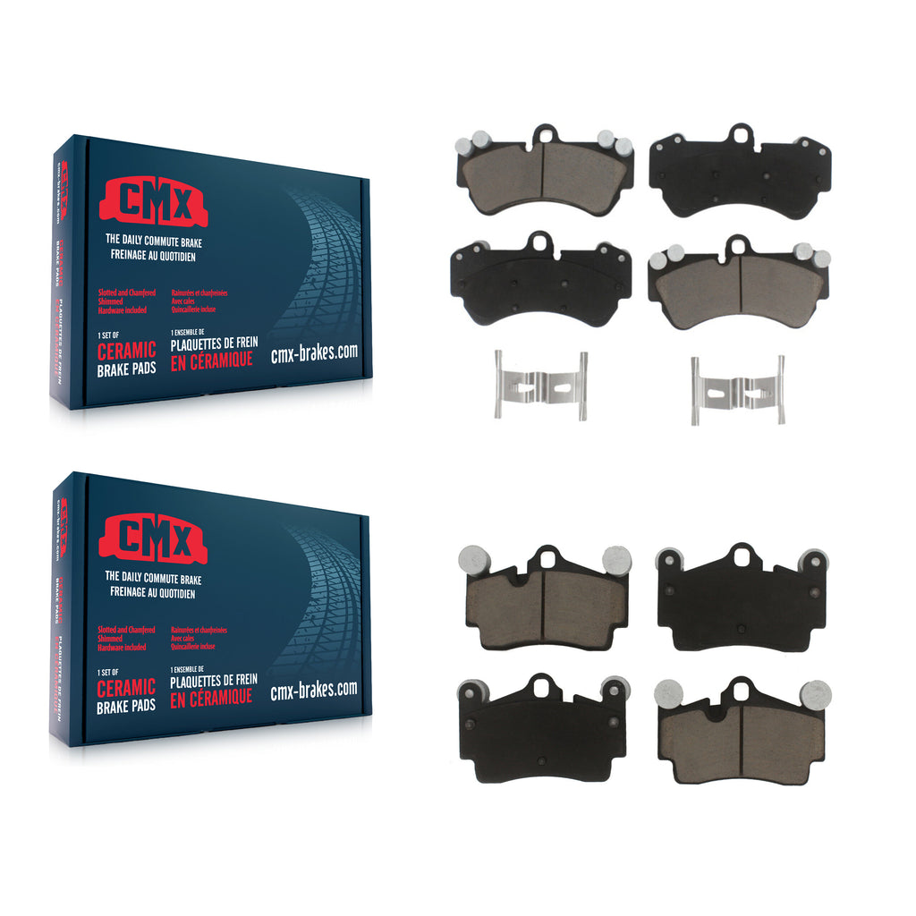 Front Rear Ceramic Brake Pads Kit For Porsche Cayenne Volkswagen Touareg