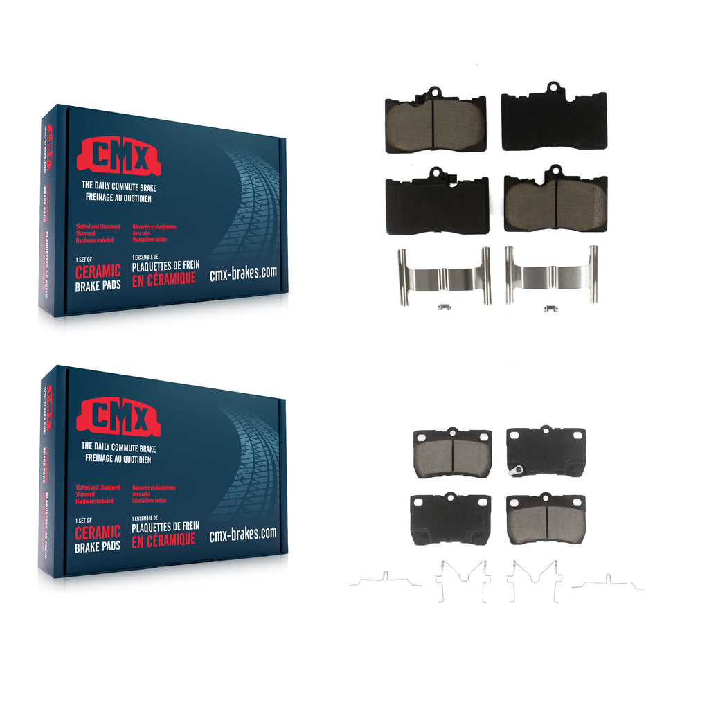 Front Rear Ceramic Brake Pads Kit For Lexus GS350 IS350 GS430 GS450h GS460