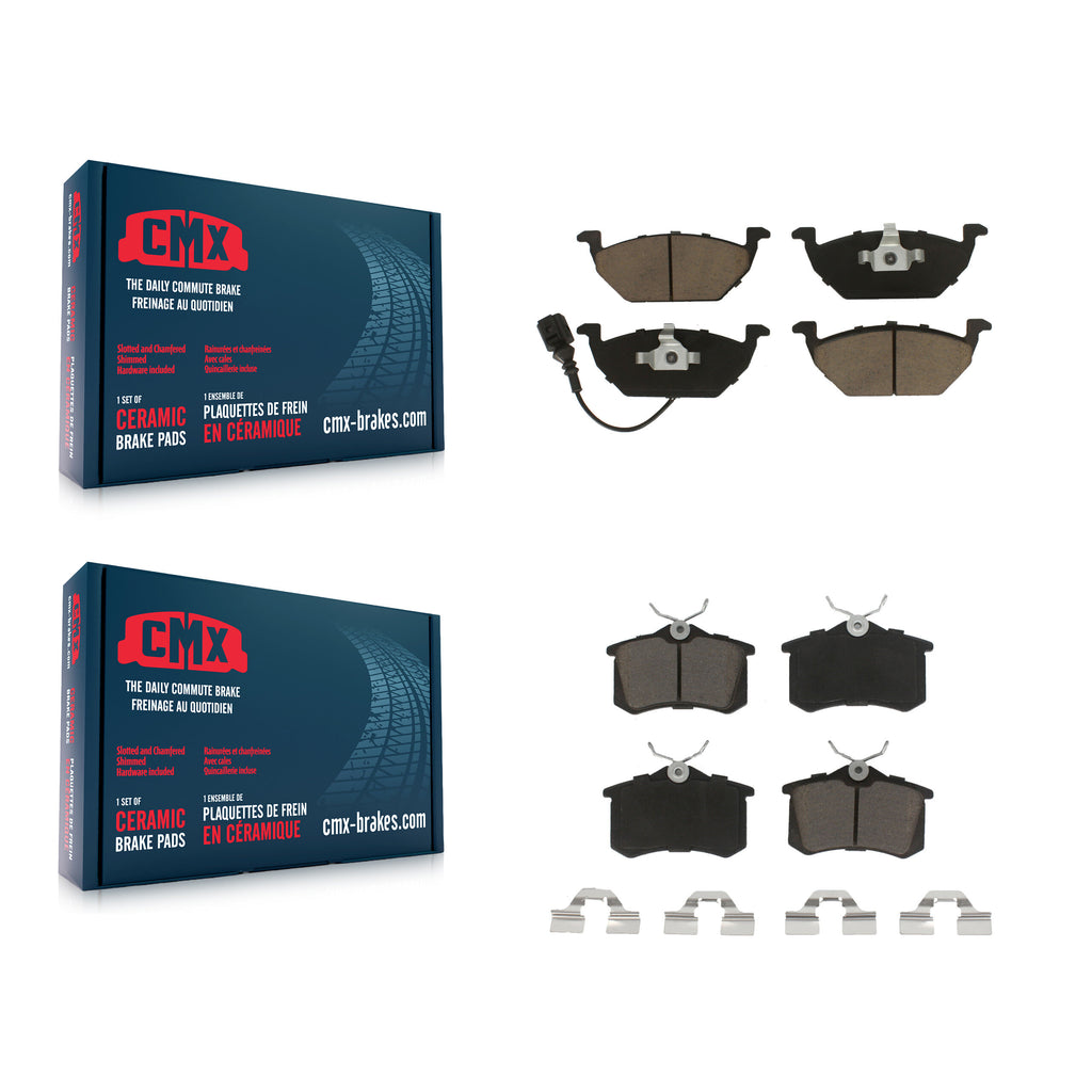 Front Rear Ceramic Brake Pads Kit For Volkswagen Beetle Jetta