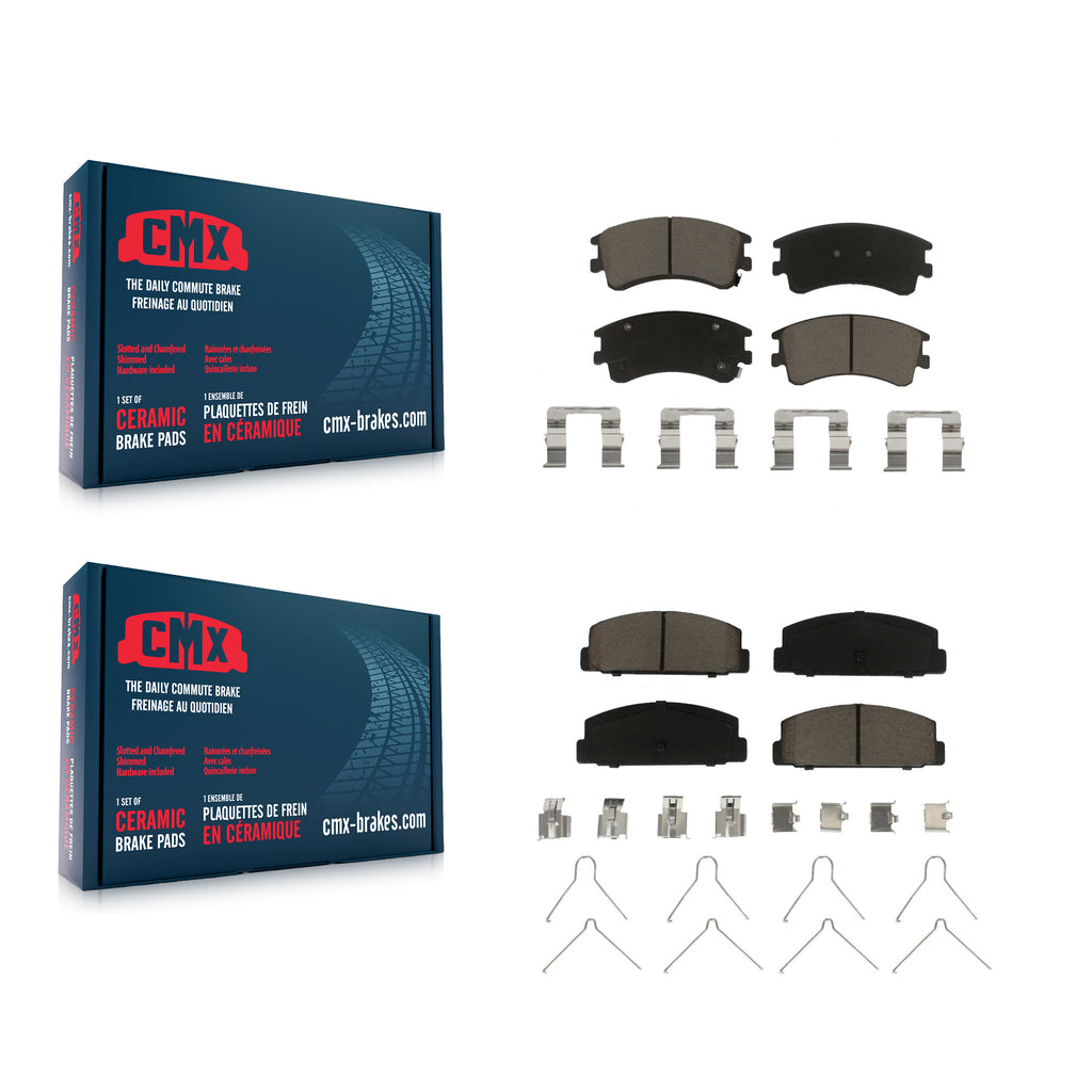 Front Rear Ceramic Brake Pads Kit For 2003-2005 Mazda 6