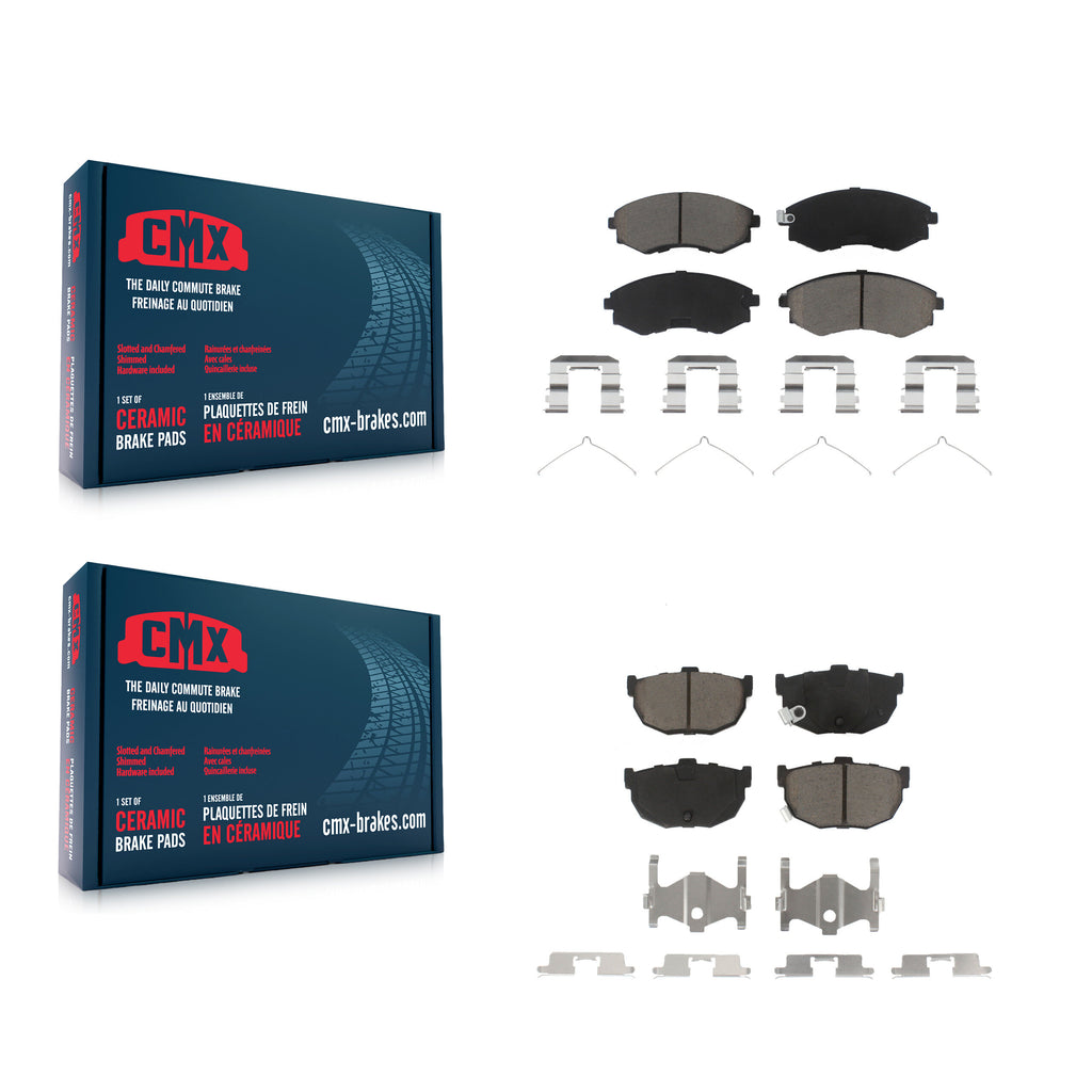 Front Rear Ceramic Brake Pads Kit For Hyundai Elantra Tiburon