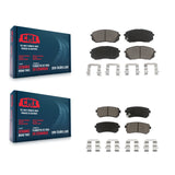 Front Rear Ceramic Brake Pads Kit For Hyundai Tucson Kia Sportage Cadenza