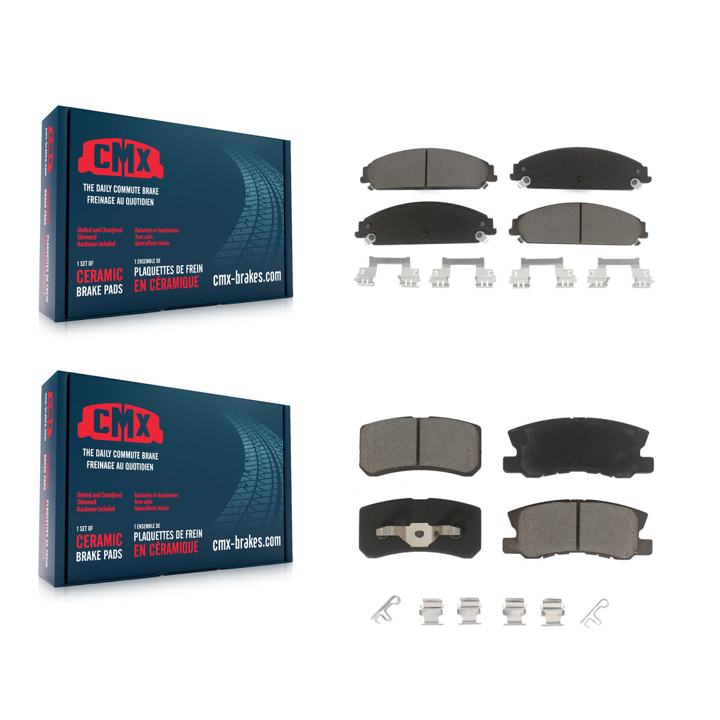Front Rear Ceramic Brake Pads Kit For 2008-2009 Dodge Caliber SRT-4