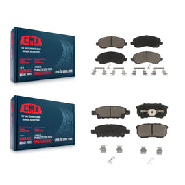 Front Rear Ceramic Brake Pad Kit For Jeep Patriot Dodge Compass Chrysler Caliber