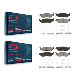 Front Rear Ceramic Brake Pads Kit For Ford F-450 Super Duty F59 F-550 IC LCF AE