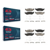 Front Rear Ceramic Brake Pads Kit For Ford F-450 Super Duty F59 F-550 IC LCF AE