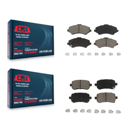 Front Rear Ceramic Brake Pad Kit For Dodge Grand Caravan Chrysler Town & Country