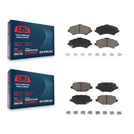 Front Rear Ceramic Brake Pad Kit For Dodge Grand Caravan Chrysler Town & Country