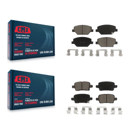 Front Rear Ceramic Brake Pads Kit For Chevrolet Equinox GMC Terrain Buick Regal