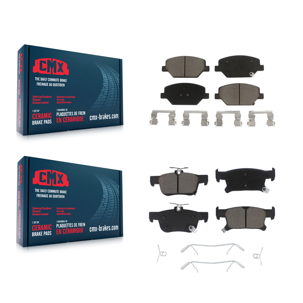 Front Rear Ceramic Brake Pads Kit For Buick Envision