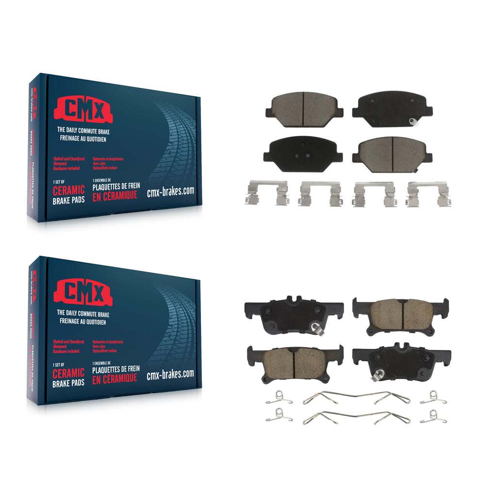 Front Rear Ceramic Brake Pads Kit For Buick Envision With 288mm Diameter Rotor