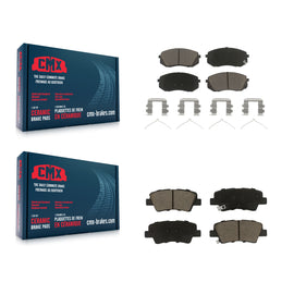 Front Rear Ceramic Brake Pads Kit For Kia Optima Hyundai Sonata Niro EV Kona