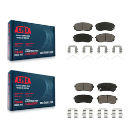 Front Rear Ceramic Brake Pads Kit For Hyundai Sonata With Manual Parking