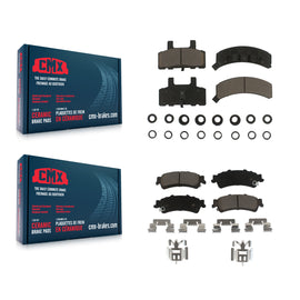 Front Rear Ceramic Brake Pads Kit For GMC Yukon Cadillac 60 Special