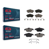 Front Rear Ceramic Brake Pads Kit For Mercedes-Benz C300 C250 C230