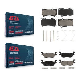 Front Rear Ceramic Brake Pads Kit For Hummer H3 H3T