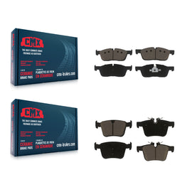 Front Rear Ceramic Brake Pad Kit For Land Rover Jaguar F-Pace Discovery Sport XE