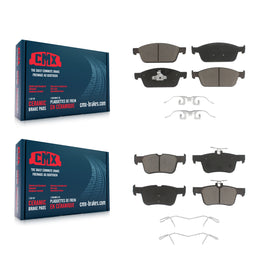 Front Rear Ceramic Brake Pads Kit For Lincoln MKC