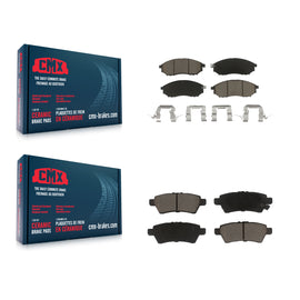 Front Rear Ceramic Brake Pads Kit For 2008-2012 Nissan Pathfinder 5.6L