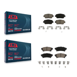 Front Rear Ceramic Brake Pads Kit For 2014 Lexus IS250 C F Sport