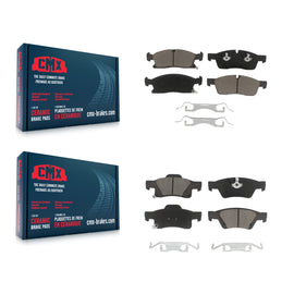 Front Rear Ceramic Brake Pads Kit For Jeep Grand Cherokee Dodge Durango WK