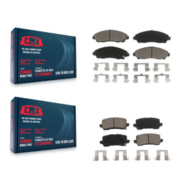 Front Rear Ceramic Brake Pads Kit For 2017-2020 Acura MDX