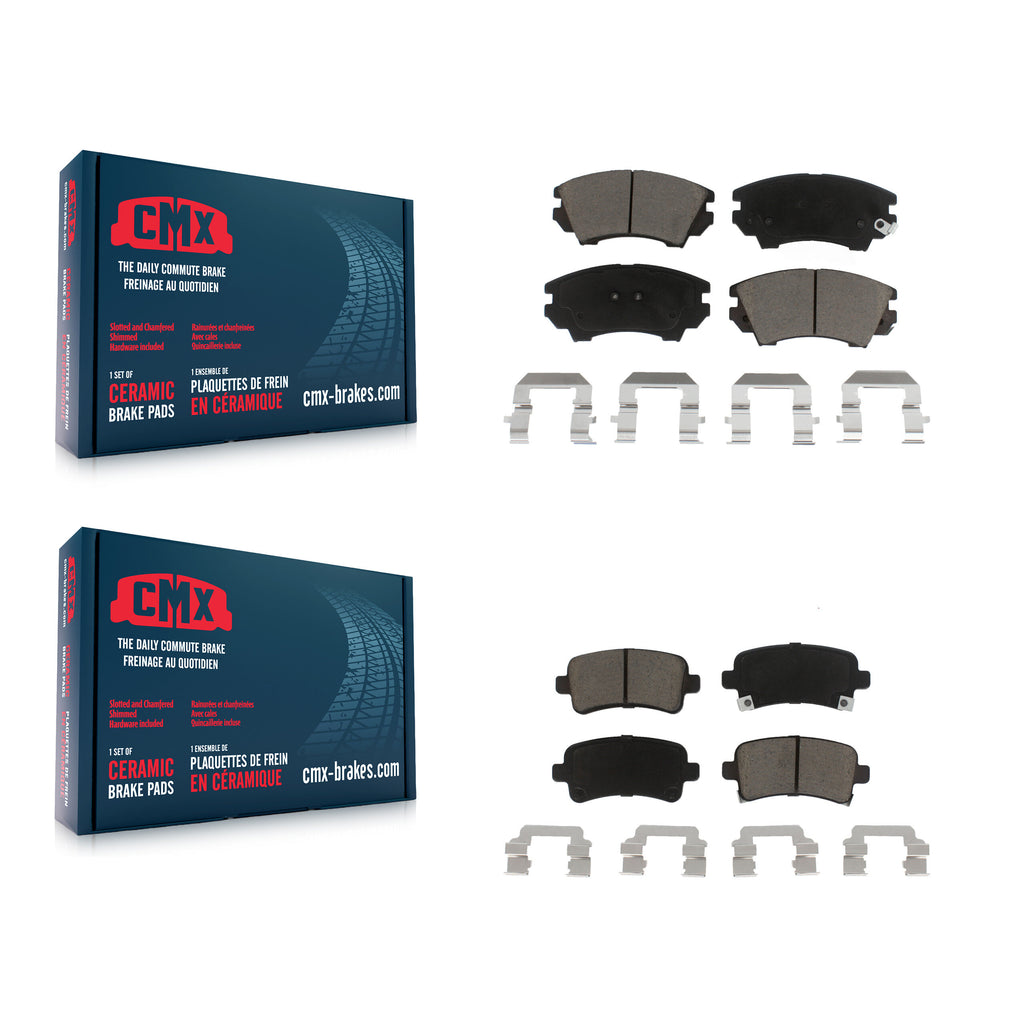 Front Rear Ceramic Brake Pads Kit For Saab 9-5