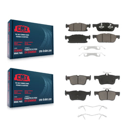 Front Rear Ceramic Brake Pads Kit For Ford Edge Lincoln MKX Nautilus
