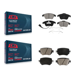 Front Rear Ceramic Brake Pads Kit For Volkswagen Passat Audi Q3 Quattro