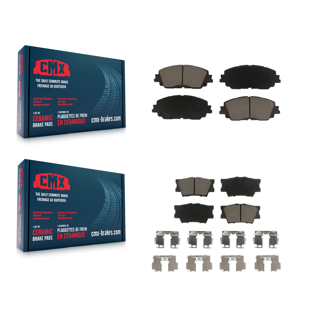 Kit de plaquettes de frein en céramique avant et arrière, pour Toyota Camry 