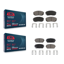 Front Rear Ceramic Brake Pads Kit For 2007-2012 Kia Rondo
