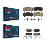 Front Rear Ceramic Brake Pads Kit For Cadillac CTS