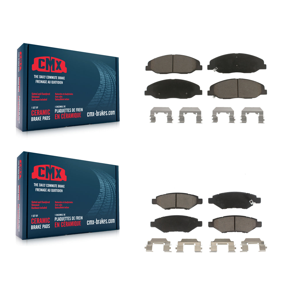 Front Rear Ceramic Brake Pads Kit For Cadillac CTS