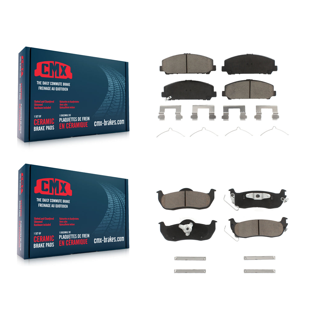 Front Rear Ceramic Brake Pads Kit For Nissan Titan Armada INFINITI QX56 TITAN