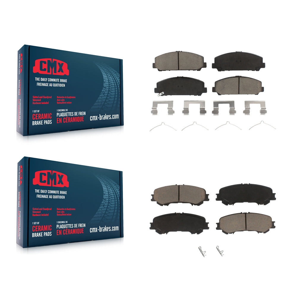 Kit de plaquettes de frein en céramique avant et arrière pour Nissan TITAN 2017 – 2023 