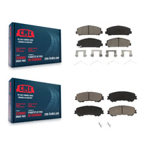 Charger l'image dans la galerie, Kit de plaquettes de frein en céramique avant et arrière pour Nissan TITAN 2017 – 2023 